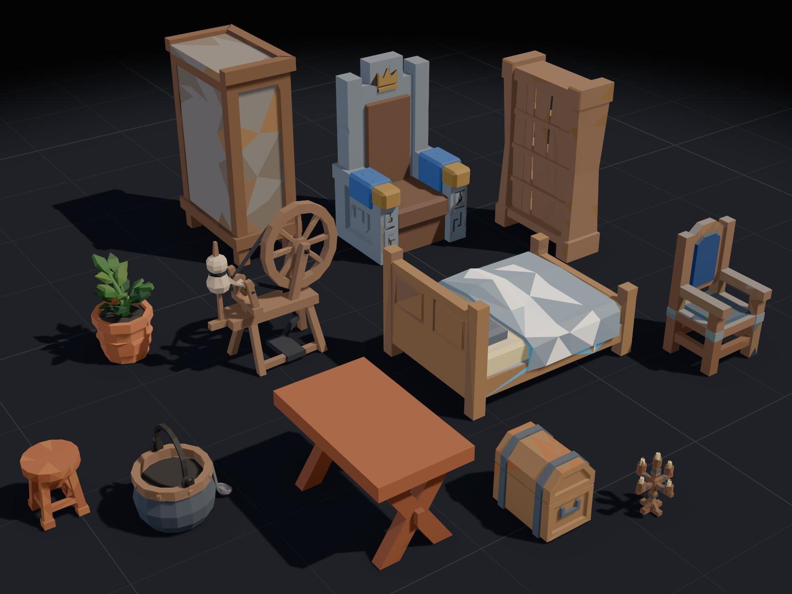 Some of the Interiors & Furniture models